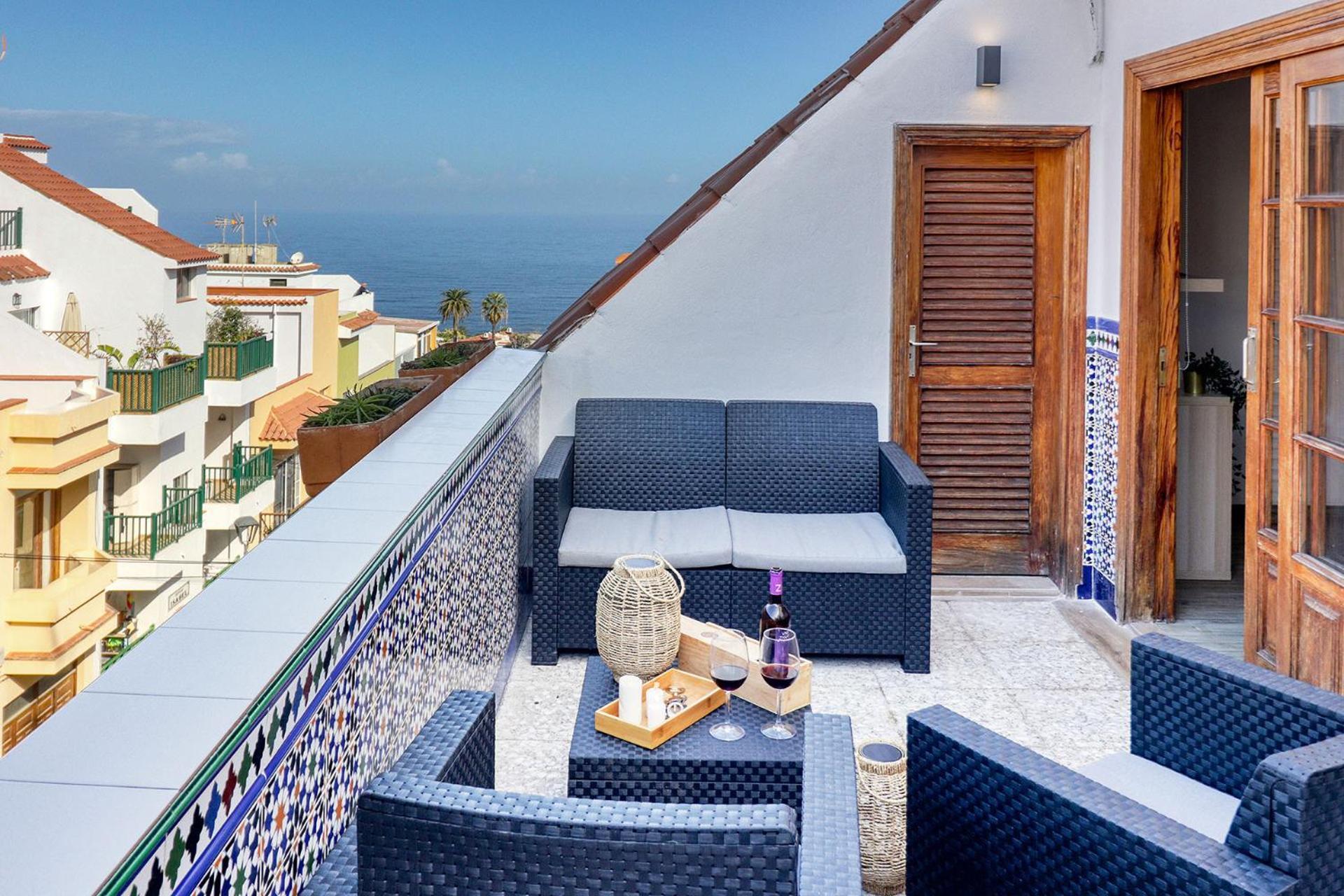 Bright With Terrace And Ocean View